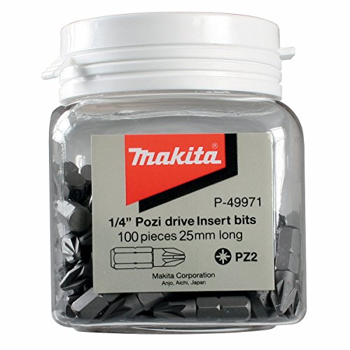 Makita P-49971 - Bit 25 millimetri esagonale inserto (vasca di 100)