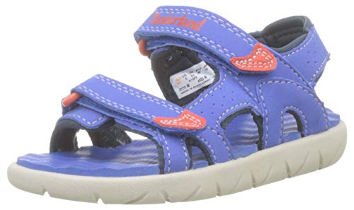 Timberland Perkins Row 2-strap, sandalo juniors Aperta Unisex-Bambini, Blu (Nebulas Blue Fsj), 36 EU