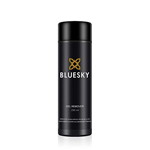 Bluesky Acetone Levasmalto, Rimuove smalto Gel Semipermanente UV/LED, Gel Nail Polish Remover 250 ml