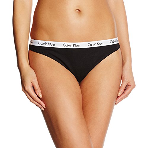 Calvin Klein CAROUSEL - Slip Donna, Nero (Black 001), S