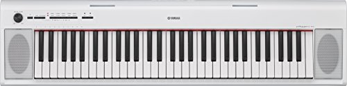Yamaha Digital Keyboard Piaggero NP-12WH, Tastiera Digitale Portatile con 61 Tasti Ottima per Principianti, Design Compatto e Leggero, Facile da Usare e Trasportare, Bianco