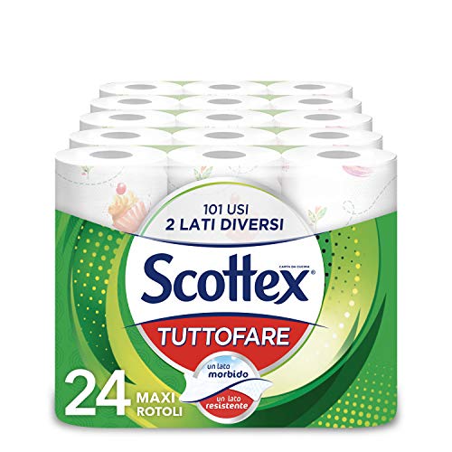 Scottex Tuttofare, Due Lati Diversi, 24 Maxi Rotoli
