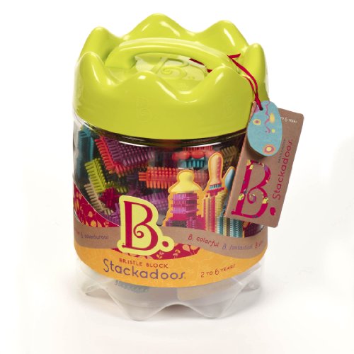 B. Toys Bx1175Z - Bristle Block in Jar Costruzioni Morbide E Colorate