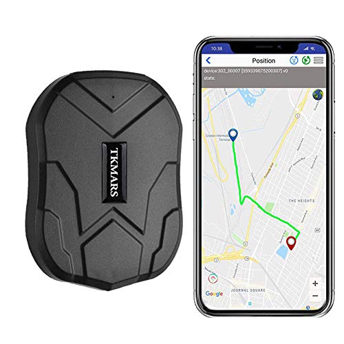 Winnes GPS Tracker Standby di 3 Mesi Tracking in Tempo Reale Localizzatore Satellitare Impermeabile Antifurto GPS Finder Geo-Fence Forte Magnete Controllo dell'app per Auto Camion Sim Card