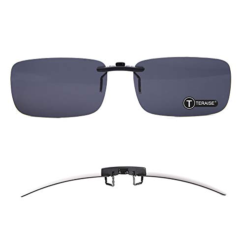 TERAISE Polarized Clip-on Sunglasses Over Prescription Glasses Anti-Glare UV404 for Men Women Driving Travelling Outdoor Sport …
