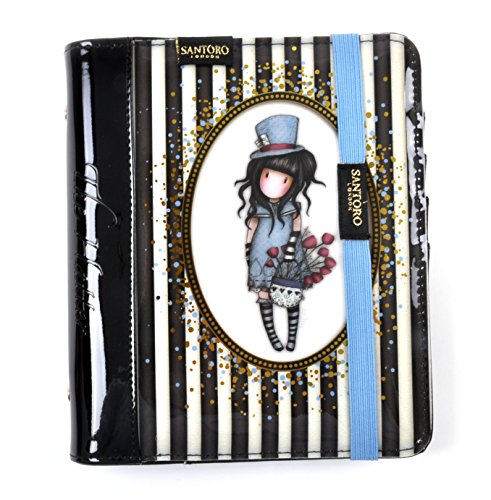 Gorjuss Santoro Stripes - Agenda Organizer in PVC, Motivo: The Hatter 764GJ01