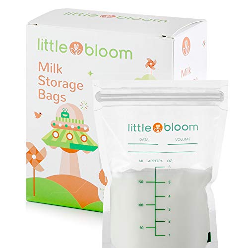 60 Buste per latte materno - Littleboom 60 buste per latte materno sterilizzate senza BPA di alta qualita con doppia chiusura a zip ermetica