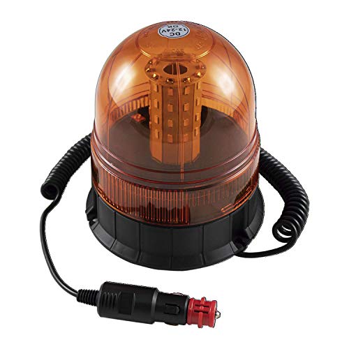 JBM 52375 - Girofaro 6 funzioni a LED, magnetico, 12 – 24 V, colore: arancione