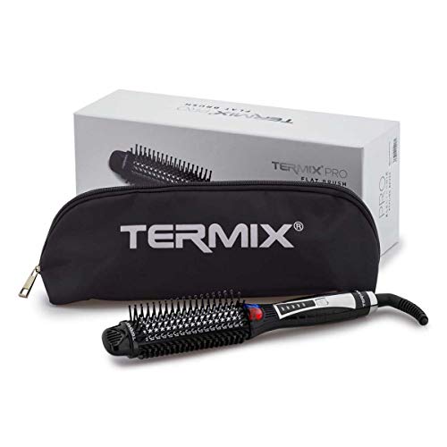 Termix Pro Flat Brush - Spazzola elettrica per appiattire i capelli con tecnologia ionica e sistema a infrarossi che liscia e dona lucentezza