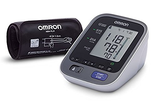 OMRON M7 Intelli IT Evolv Misuratore di Pressione da Braccio, Connessione Bluetooth per App OMRON Connect, Bracciale Intelli Wrap Cuff, Bianco