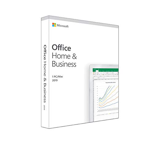 Microsoft Office Home and Business 2019 | il pagamento avviene una sola volta | si installa su 1 PC (Windows 10) o Mac |1 licenza commerciale | scatola