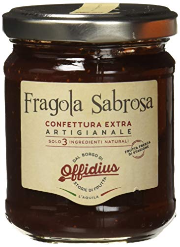 Offidius Frutta di Prima Scelta Confettura Extra di Fragola Sabrosa - 220 gr