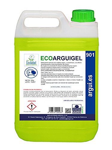 Ecoarguigel Aarguigreen Line Concentrato Manuale per lavastoviglie, Professionale, 5 l