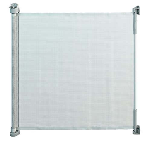 Gaterol Active Lite Bianco – Barriera di protezione avvolgibile da applicare a scale e a porte con larghezza fino a 140 cm