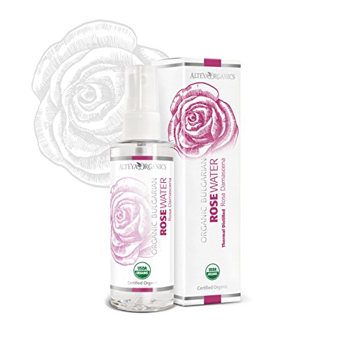 Alteya Organic Acqua di Rosa – spray 100 ml – 100% USDA Certificata Organica Pura Bio Naturale Acqua vaporizzata distillata di fiori preparata di petali freschi di Rosa Damascena