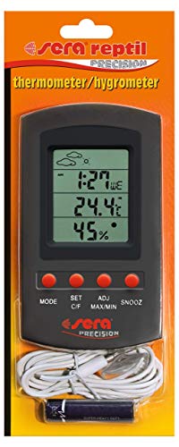 Sera (32032 Reptil Termometro/igrometro per terrario, Dispositivo Combinato per misurare la Temperatura e l'umidità dell'Aria nel terrario