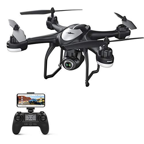 Potensic GPS Drone con Telecamera 1080P HD FPV RC Drone WiFi con Fotocamera Grandangolo Regolabile, Seguimi, Torna a Casa Automaticamente, Mantenere l'Altitudine