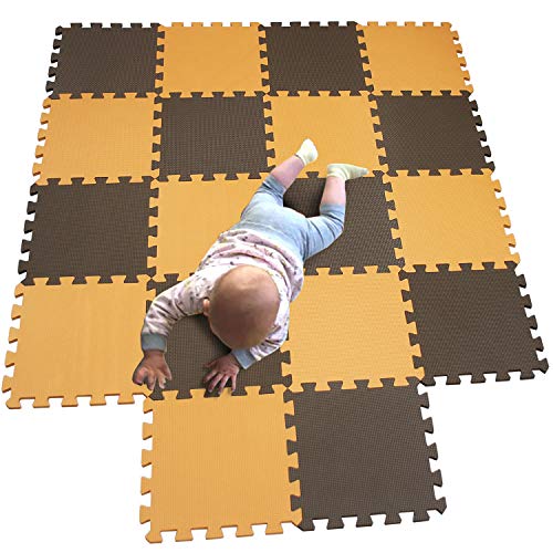 MQIAOHAM baby bambini bambino foam giochi gioco incastro mat per pezzi play puzzle schiuma tappetino tappeto Arancione Coffee 102106