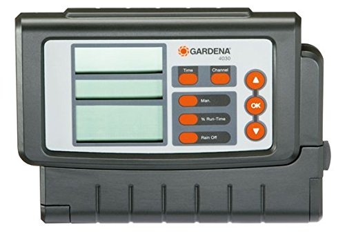 Gardena 1283-20 Classic 4030 Centralina Computer di Irrigazione per l'Irrigazione Automatica per fino a 4 Valvole, Grande Display
