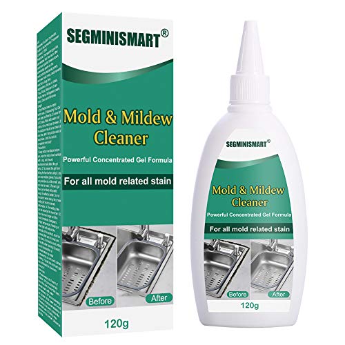 SEGMINISMART Antimuffa Gel,Muffa Rimuovi Gel,Mold Remover Gel,Mildew Remover,Mildew Remover Adatto Contro alghe e Sporco,Antimuffa Gel Adatto Contro Sporco per Interni ed Esterni