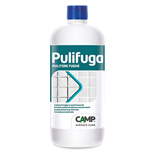 Camp PULIFUGA, Pulitore concentrato per fughe ideale per pavimenti e rivestimenti, Elimina annerimenti, macchie e muffe, 1 L