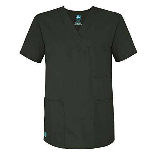 Uniforme mediche unisex Top infermiera abbigliamento professionale – 601 – Olive – XL