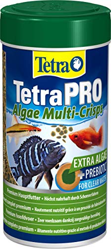 Tetra PRO Algae Multi-Crisps 250 ml - Mangime Completo di qualità Superiore con Valori Nutrizionali Eccellenti, Concentrato di Alghe Extra Aumenta la Resistenza dei Pesci