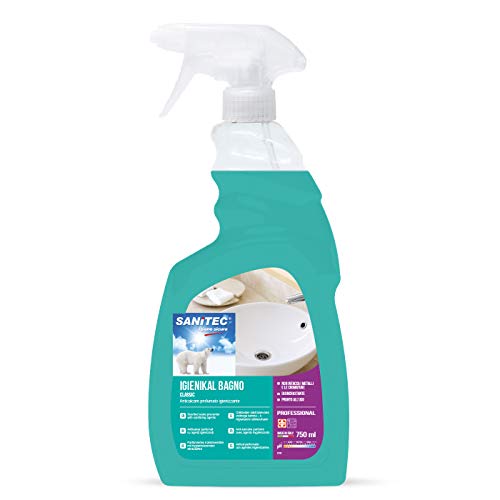 Sanitec Igienikal Bagno Classic, Detergente Spray Disincrostante Anticalcare - 750 ml