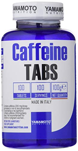 Yamamoto Nutrition Caffeine TABS integratore alimentare di vitamina B1 e caffeina 100 compresse
