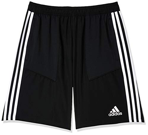 adidas Pantaloncini Intrecciati Tiro 19, Bambini, Black/White, 13A