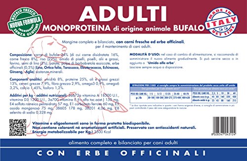 Vet Line Adulti Monoproteico al Bufalo kg.12,5