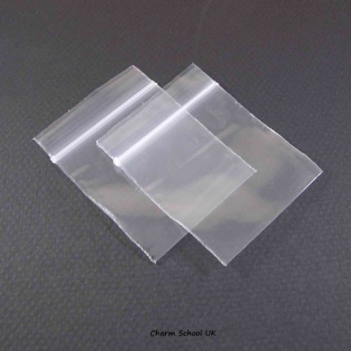 Bustine richiudibili di plastica trasparente 100 da 50 x 50mm