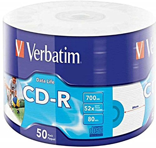 Verbatim CD-R 80MIN Printable 43794 - Confezione da 50
