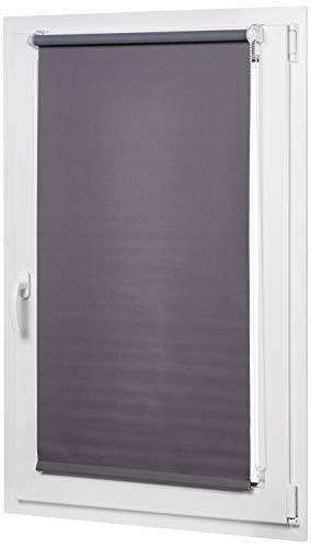 AmazonBasics - Tenda a rullo oscurante con rivestimento in colore coordinato, 66 x 150 cm, Grigio scuro