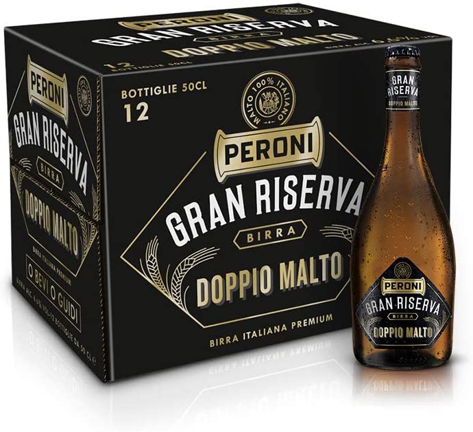 Birra Peroni Gran Riserva Doppio Malto - Cassa da 12 x 50 cl (6 litri)