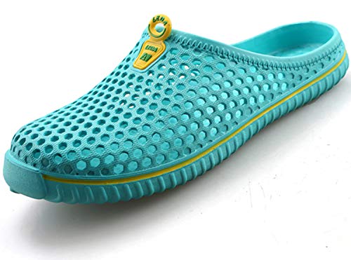 Sandali da Uomo Traspirante Antiscivolo Clogs Sabot Ciabatte Classico Piatto Pantofole Scarpe da Acqua Spiaggia e Piscina All'aperto Blu 44