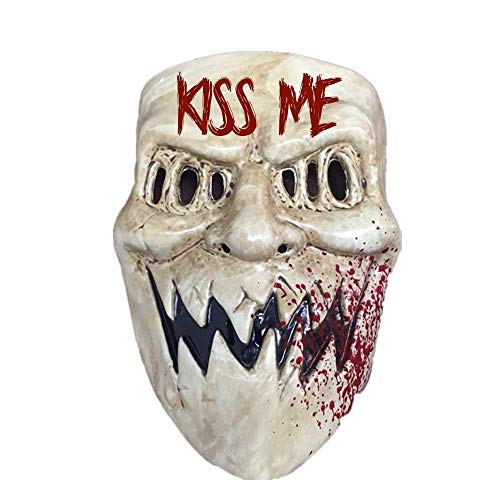 The Rubber Plantation TM 619219291729 - Maschera di spurgo Kiss Me per Halloween, taglia adulto, unisex