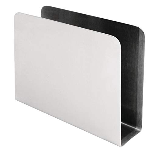 NISBETS CL337 - Portatovaglioli quadrato, in acciaio inox, 120 x 150 x 40 mm
