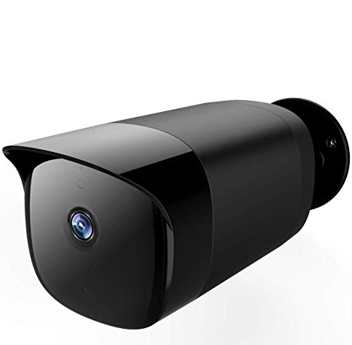 SimCam AI Security 1080P videocamera per esterni Telecamera per proiettore per sorveglianza domestica impermeabile con visione notturna, osservazione a distanza, lavoro con Alexa-nero