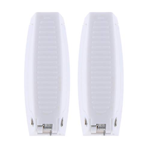 perfk Confezione da 2 Gancio per Porta Camper RV Camper, Bianco, 60.4x18mm