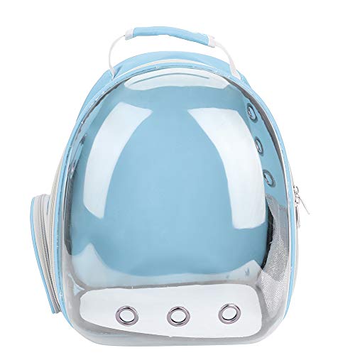 Pet Carrier, 1Pc Cat Backpack con Space Capsule Design, Trasparente Traspirante Pet Carrying Bag per Viaggiare, Camminare, Escursionismo(Blu)