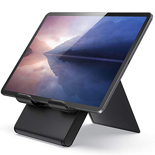 Lamicall Supporto Tablet, Supporto Regolabile - Universale Supporto Stand Dock per 2019 Pad PRO 9.7/10.2/10.5/12.9, Pad Mini 2 3 4, Pad Air 2 3 4, Samsung Tab, Altri Tablets - Nero