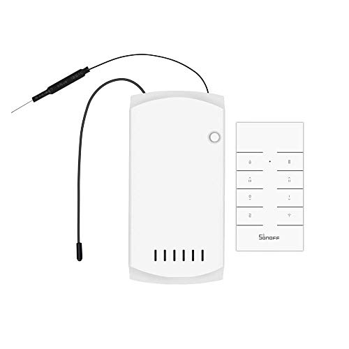 SONOFF iFan03 WiFi Interruttore Controllore per Ventilatori da Soffitto con Luce,APP& RF per Controllo Remoto, è Compatibile con Amazon Alexa e Google Home