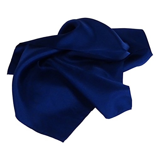 foulard donna seta blu - Pietro Baldini - foulard Bandana blu - 100% seta - foulard donna elegante seta - foulard donna blu scuro
