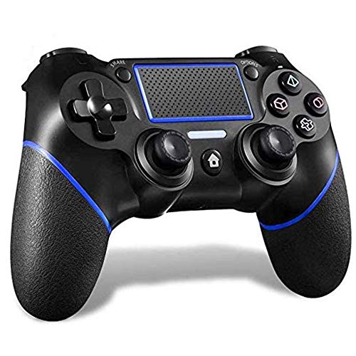 MAXKU Controller per PS4, Controller Wireless per Playstation 4 / PRO/Slim/PC, Touch Panel Game Controller con Shock a Doppia Vibrazione a Sei Assi e Jack Audio