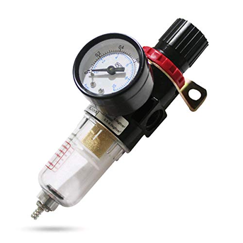 Mengger Regolatore Filtro Aria Compressa olio d'aria 1/4 Riduttore Pressione Separatore Compressore Pneumatico Componenti di Gas Processore con Manometro