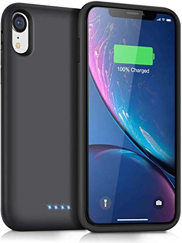 Cover Batteria per iPhone XR,Ekrist 6800mAh Cover Ricaricabile Custodia Batteria Cover Caricabatterie Battery Case per iPhone XR [6.1''] Cover Esterna Portatile Caricabatterie Charger Case Power Bank