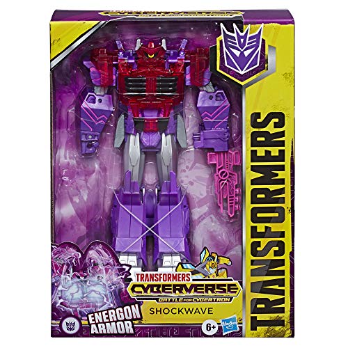 Transformers - Shockwave (Cyberverse Ultimate Class Action Figure da 22.5 cm, Si combina con l’armatura Energon per potenziarsi)