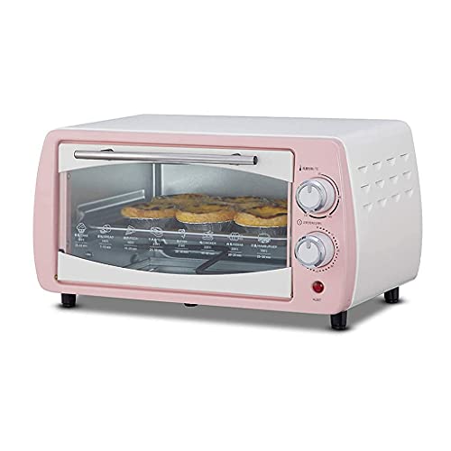 Mini forno 10L Temperatura regolabile 0-230 ℃ e 60 minuti Timer Controllo indipendente della temperatura Cottura domestica Forno elettrico Cottura torta e pane Multifunzione automatico con accessori (