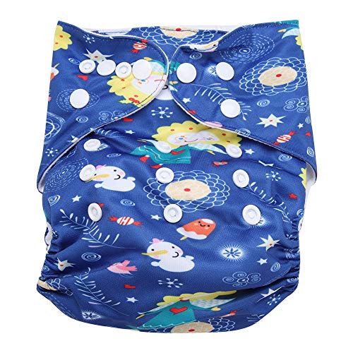 Swim Diaper Baby Infant Snap assorbente lavabile Costume da bagno Pannolino Riutilizzabile Swim Nappy per le ragazze ragazzi Lezioni di nuoto, Taglia unica Tutto(#7)